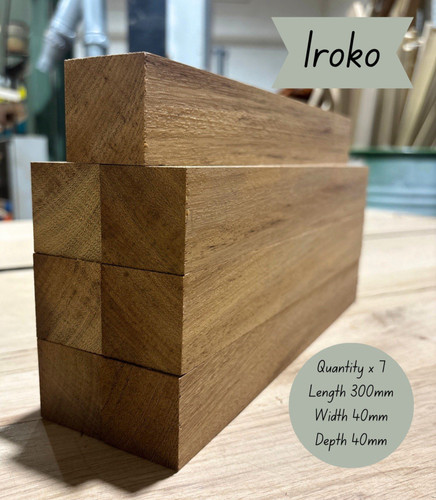 Planed iroko hardwood offcuts - iroko,
