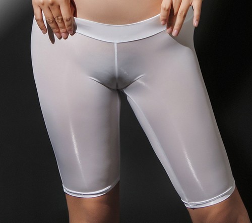 Womens shiny skinny leggings - shiny,