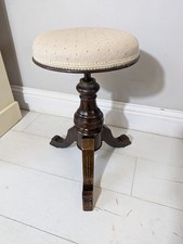 Victorian Antique Piano Stool by H Brooks & Co Ltd Adjustable Swivel FREE POST