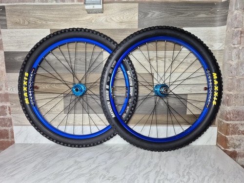 Mtb wheelset blue - 26",