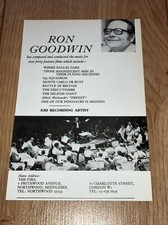 Ron Goodwin - Original music management agency Z-page. Where Eagles Dare