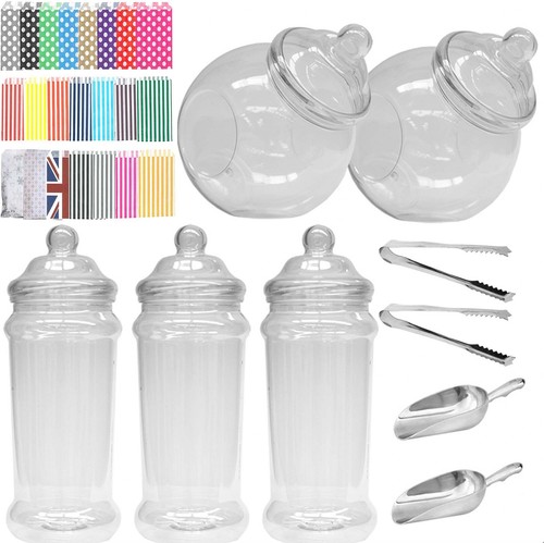 Plastic sweet jars large - sweet, 2