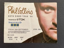 PHIL COLLINS TICKET SHEFFIELD 1994