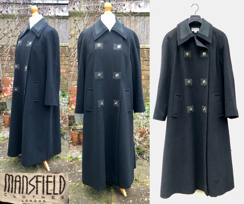 Vintage mansfield coat black - vintage,