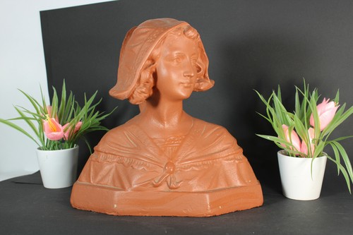 Antique art deco - deco, chalkware