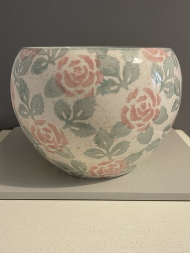 Vintage rose plant pot holder - ,