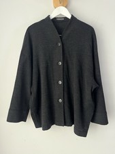 Oska black wool blend swing