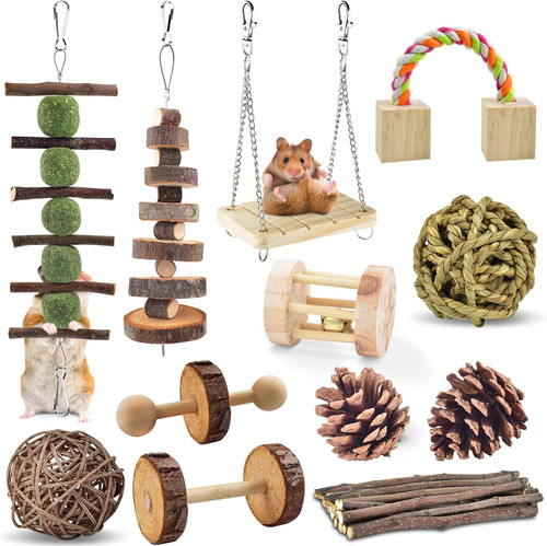 Hamster chew toys pack - chew, 12