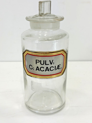 Pulv acaciae medicine - pulv, glass