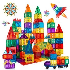 100 Pcs Magna Tiles Clear