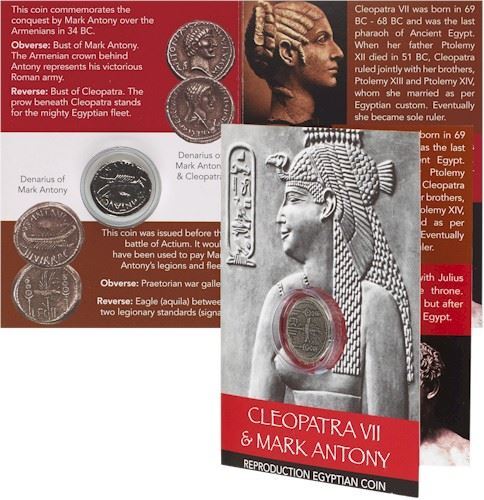Cleopatra mark antony coin - &,
