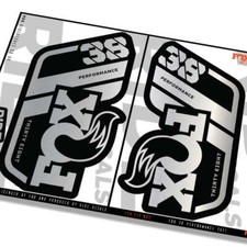 Fox 38 Performance 2021 Fork Decals - Metallic Silver- Licensed by Fox