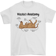 Hungarian Magyar Vizsla Anatomy Funny Dog Mens T-Shirt 100% Cotton