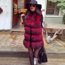 Women Fashion Genuine Raccoon