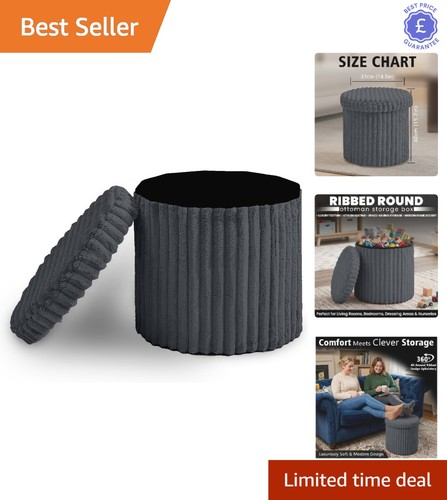 Modern charcoal ribbed - modern,