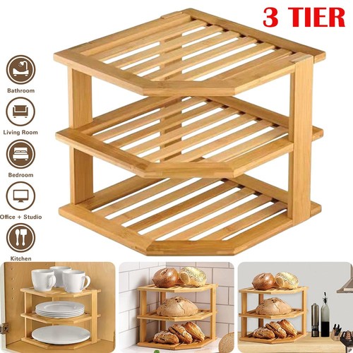 Tier bamboo kitchen plate - bamboo,