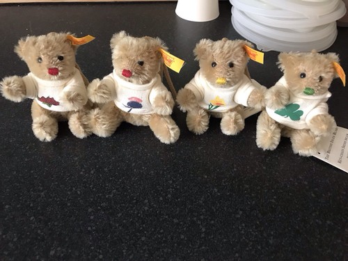 Four miniature steiff british - four,