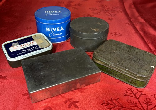 Job lot vintage tins - job,
