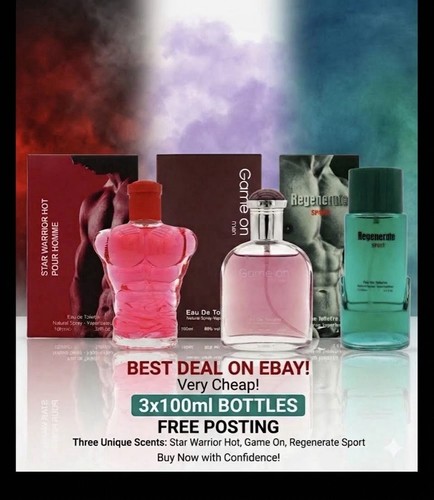 Mens fragrance bundle set - bundle, 3x