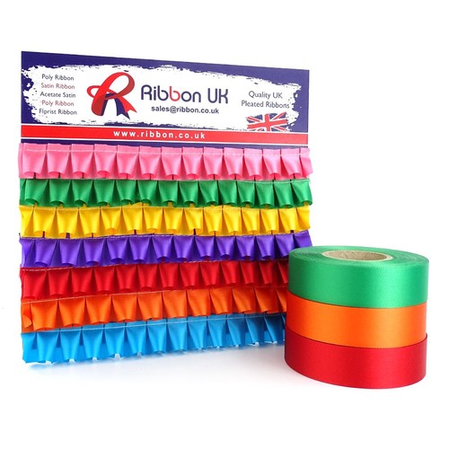 Pleated florist ribbon - pleated, funeral