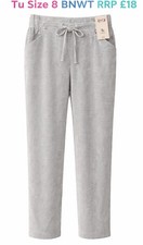Tu Linen Viscose Trousers Size