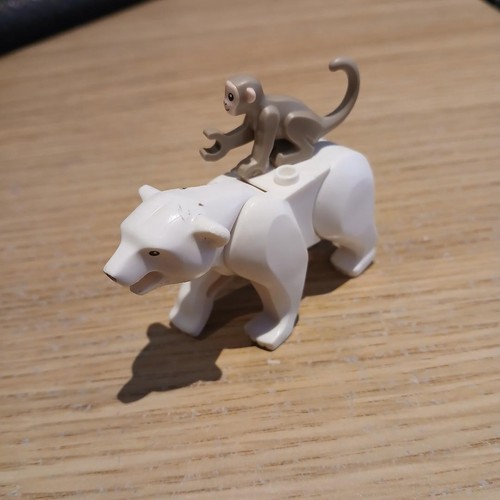 Lego white large polar - lego, bear