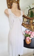 Vintage nylon lace - vintage, white