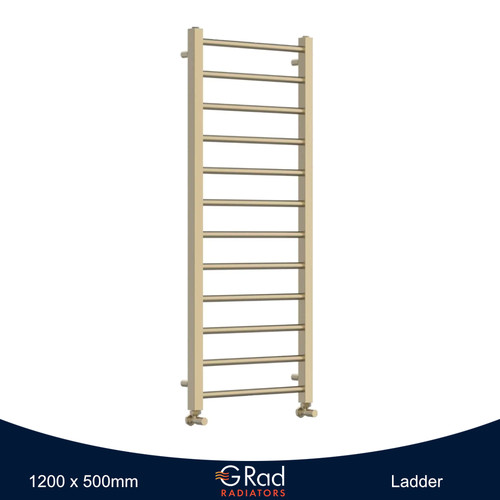 Brushed brass towel rail - brushed,