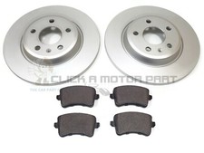 AUDI A5 1.8T 2.0T FSi TDi S LINE REAR 2 BRAKE DISCS AND PADS (SOLID DISCS CHECK)