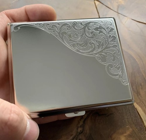 Metal cigarette case vintage - metal,