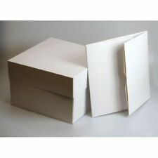white Cake Box with lid 8,10,12,14,16 inch & 1,2,4,6,12 hold Cupcake Box GB Base