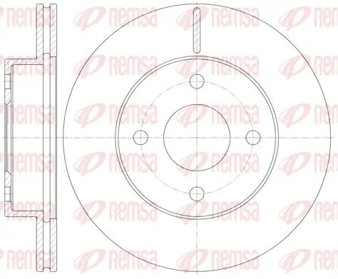 Brake disc front axle - 2x,