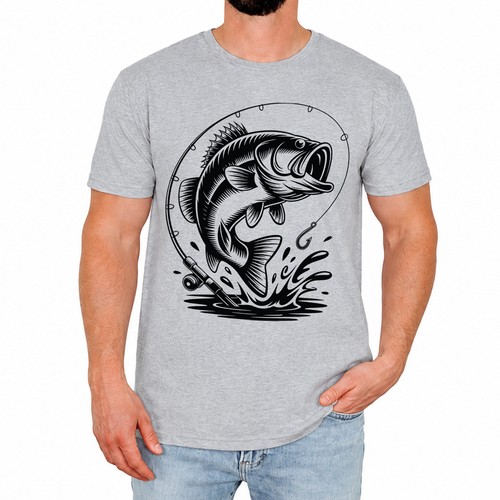 Vintage bass fishing - fishing, mens