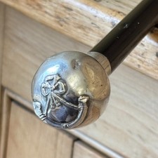 Swagger stick silver ball top - silver,