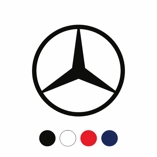 Mercedes benz star sticker 2 - mercedes-benz, x