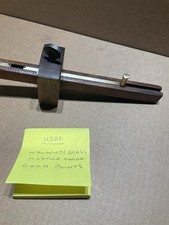 WALNUT AND BRASS MORTICE GAUGE