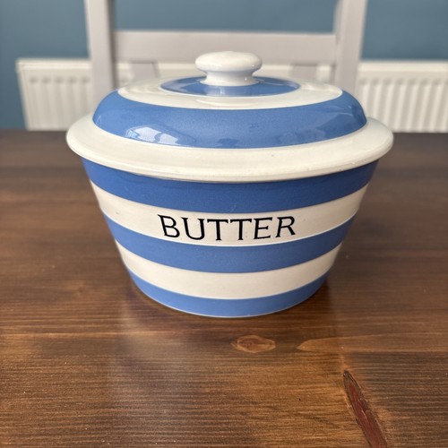 Green cornishware lidded - green,