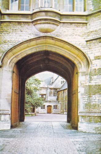 Postcard uppingham school - school,