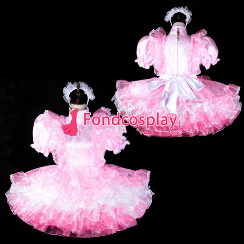 Sissy maid satin - , dress