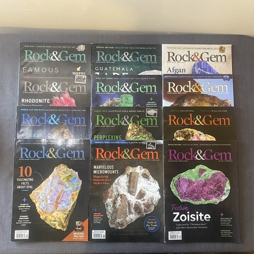 Rock and gem magazine lot - gem,