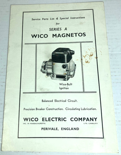 Wico type magneto - wico,
