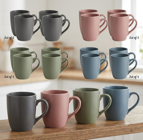 Ceramic coffee mugs piece - coffee,