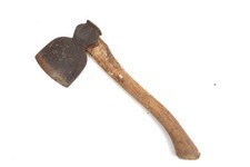 Vintage "The Gem No. 3" Broad Axe with Wooden Handle – Rustic Tool Collectible