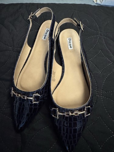 Dune navy blue sling back - dune,