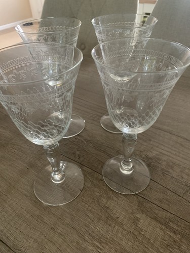 French vintage wine glasses - vintage, x4