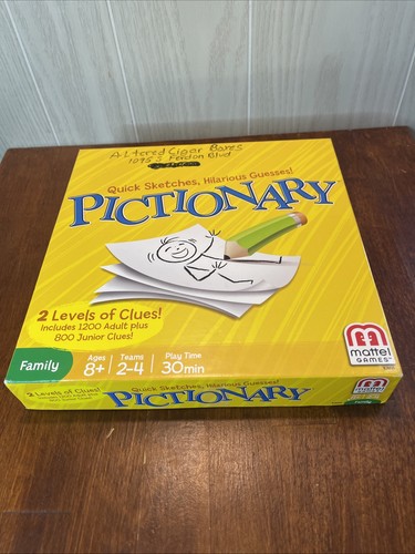 Mattel pictionary family game - pictionary,