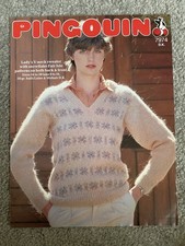 Vintage Pingouin Knitting Pattern No. 7974 dk women’s v neck sweater 34-38