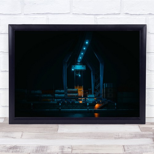 Night harbour container - harbour,