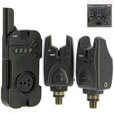NGT 2 VTS Wireless BITE ALARM Set Carp Coarse Fishing Black + Receiver