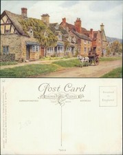 Old Cottages Broadway Worcs AR Quinton 2512 J Salmon 